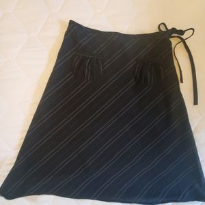 Black skirt with White stripes